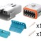Conector cablu-cablu AT PIN 12, IP67