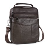 Cumpara ieftin Geanta barbati, Eduard GT957, piele naturala, model maro inchis