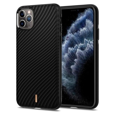 Husa TPU Spigen Ciel Wave Shell pentru Apple iPhone 11 Pro Max, Neagra 075CS27175 foto