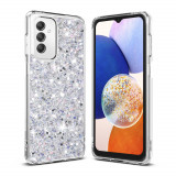 Cumpara ieftin Husa silicon cu sclipici Samsung Galaxy A14 4G A14 5G glitter Alb TSG, Techsuit