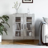 vidaXL Servantă, gri beton, 69,5x34x90 cm, lemn compozit