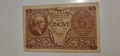 Italia - 5 lire 1744 foto