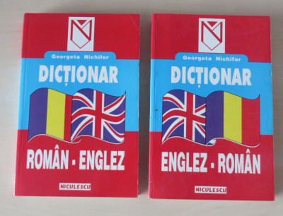 Dictionar englez-roman, roman-englez - Georgeta Nichifor (2 carti) foto