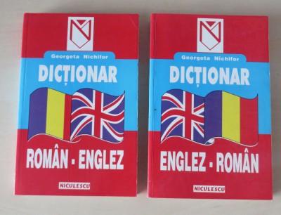 Dictionar englez-roman, roman-englez - Georgeta Nichifor (2 carti) foto