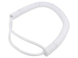 Cablu Spiralat 3G1mm2 PUR Alb 0,5m - 1,75m