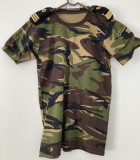 HM - Tricou militar 3 - culoare mozaic padure - capitan chimie militara - piesa de colectie