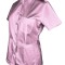 Tunica Medicala Pe Stil cu Elastan, Roz deschis cu nasturi - 3XL