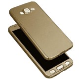 Husa FullBody Gold pentru Samsung Galaxy J3 2016 acoperire 360 grade cu folie de protectie GRATIS !