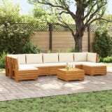 vidaXL Set de canapele de exterior 8 Bucată Maro Lemn Solid de Acacia 3403098