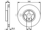 Disc frana BMW X5 (F15, F85) (2013 - 2016) BOSCH 0 986 479 436