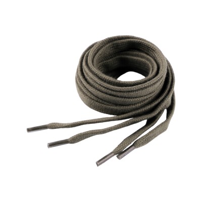 Sireturi plate din bumbac pentru pantofi / hanorace 130 cm, Kaki foto