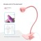 Lampă LED-lanternă cu clemă, flexibilă, cu conector USB, 3W, roz