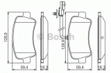 Set placute frana,frana disc RENAULT MASTER III caroserie (FV) (2010 - 2016) BOSCH 0 986 494 500