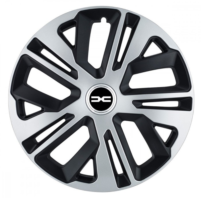 Set 4 Capace Roti Autohelix MSA&reg; potrivite jantelor de 15 inch, pentru Dacia Nou, model Raven Mix