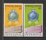 Togo.1973 50 ani INTERPOL ST.280, Nestampilat