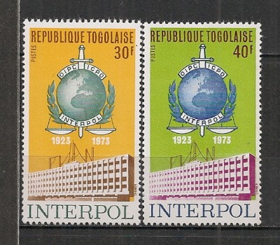 Togo.1973 50 ani INTERPOL ST.280 foto