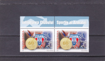 STEAUA BUCURESTI ,SERIE COMPLETA IN PERECHE,2007,Lp.1766, MNH ** ROMANIA. foto