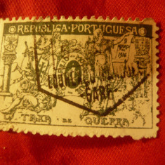 Timbru Mozambique colonie portugheza 1920 Taxa de Razboi , 4C verde stampilat