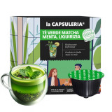 Cumpara ieftin Ceai verde matcha, menta si lemn dulce, 16 capsule compatibile Dolce Gusto, La Capsuleria
