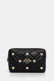 Love Moschino rucsac femei, culoarea negru, mic, cu imprimeu, JC4197PP1