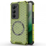 Husa MagSafe pentru Xiaomi Redmi 15 5G / 15 4G, Techsuit, HoneyComb Shield, Verde