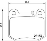 BREMBO P 50 043 PRIME LINE set placute frana,frana disc