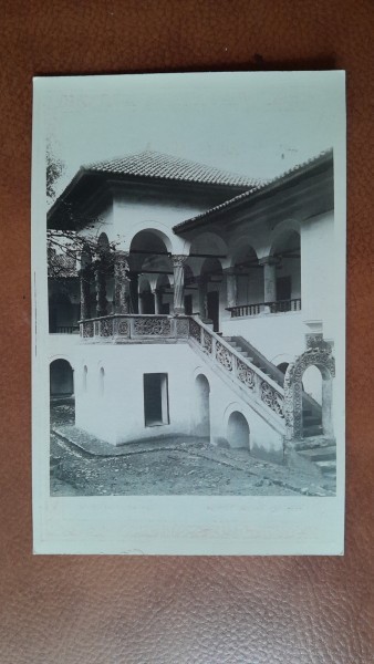 Carte postala, Manastirea Horezu, Scara si Foisorul lui Dionisie