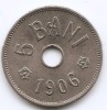 Romania 5 Bani 1906 J - Carol I, Monetăria Hamburg, Cupru-nichel, 19 mm, KM-31 (1)