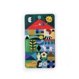 Set 12 creioane colorate metalice, Moulin Roty