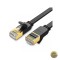 Cablu Retea UGREEN NW106 Flat UTP Cat7 3m Negru