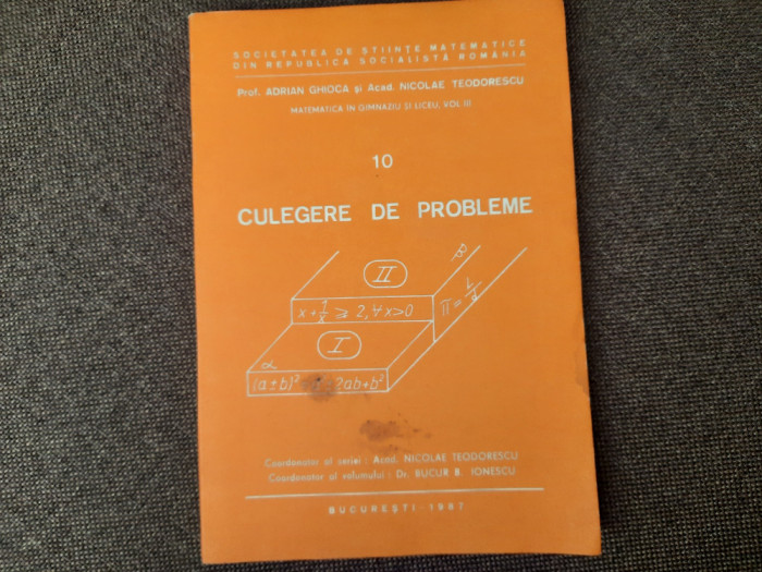 Culegere De Probleme - Adrian Ghioca, Nicolae Teodorescu RF24/2