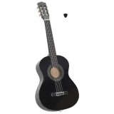 Chitară clasică pentru &icirc;ncepători și copii, negru, 1/2 34&quot;
