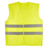 Vestă Reflectorizantă Siguranță Auto, Verde, Benzi Reflectorizante