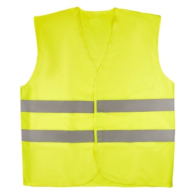 Vestă Reflectorizantă Siguranță Auto, Verde, Benzi Reflectorizante foto