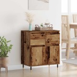 vidaXL Bufet Lemn Vechi 60 x 35 x 70 cm Lemn Ingineresc și Fier 881723