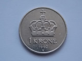 1 KRONE 1992 NORVEGIA, Europa