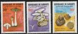 Djibouti1987 - Flora , Ciuperci , Serie 3 valori , dantelate , MNH , Mi.488-490