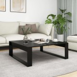 VidaXL Măsuță de cafea, negru, 100x100x35 cm, lemn prelucrat 808631