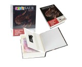 Cutie de valori Carte cu dinozauri, negru, 18,5 &times; 13 &times; 6 cm, Lean 23490