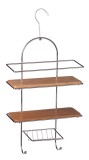 Raft suspendabil 2 polite metal bambus 25 x 11 x 40,5 cm