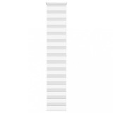 vidaXL Jaluzea tip zebra alb lățime țesătură 40,9 cm poliester