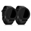 Set 2 Huse pentru Garmin Vivoactive 3, Silicon, Negru, 44912.47, Kwmobile