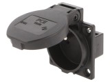 Conector Alimentare AC 230V 16A Negru 3 PIN
