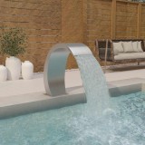 VidaXL F&acirc;nt&acirc;nă de piscină cu LED, 22x60x70 cm, oțel inoxidabil 304