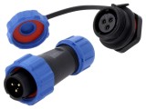 Conector circular tată mamă PIN 3 5A IP67 500V lipire