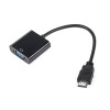 Adaptor HDMI la VGA cu Audio, Convertor HDMI tata - VGA mama, 1080p, Compatibil PC, Monitor, Proiector, TV