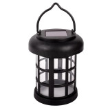 Lampa solara LED, 10 x 11 cm, baterie reincarcabila, Negru, General