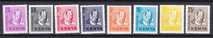 Kenya 1985-2001 fauna lot fiscale MNH