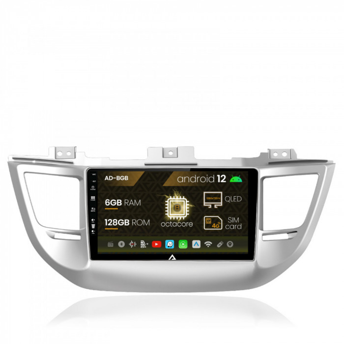 Navigatie Hyundai Tucson 3 (2015-2018), Android 12, B-Octacore 6GB RAM + 128GB ROM, 9 Inch - AD-BGB9006+AD-BGRKIT176