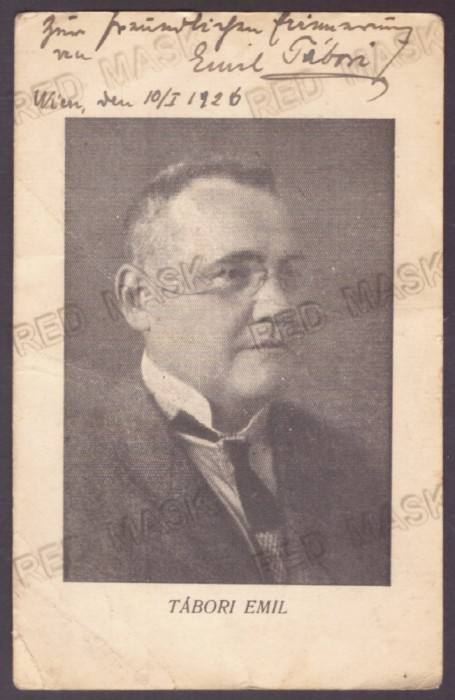 5041 - TABORI EMIL, Jewish actor, born in DETTA, Timis - old PC. - unused - 1926